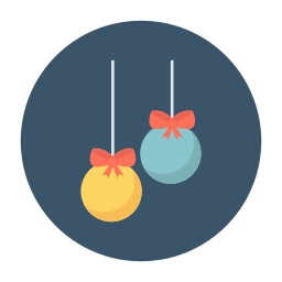 Christmas ball icon