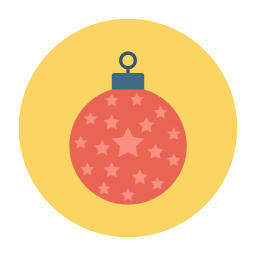 Christmas ball icon