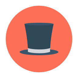 Tall hat icon