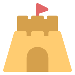 castelo de areia Ícone