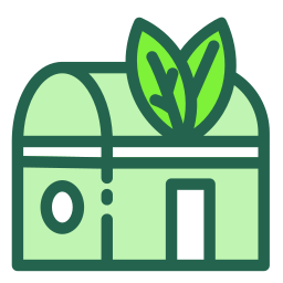 zielony dom ikona