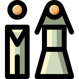 braut und bräutigam icon