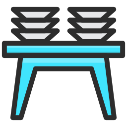 mesa del comedor icono