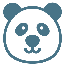miś panda ikona