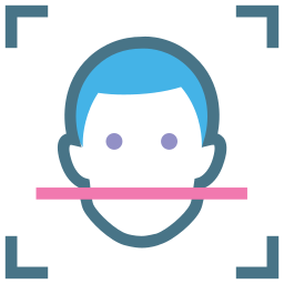 Face scanner icon