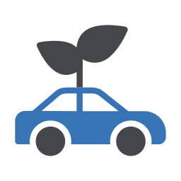 Eco car icon