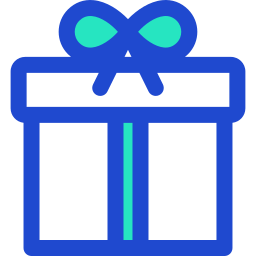 caja de regalo icono