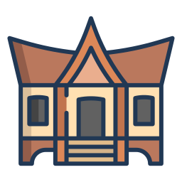 Minangkabau house icon