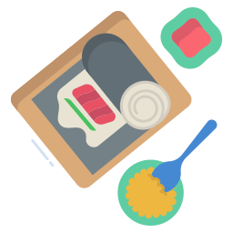rotolo di sushi icona