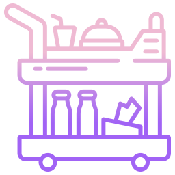 Serving cart icon