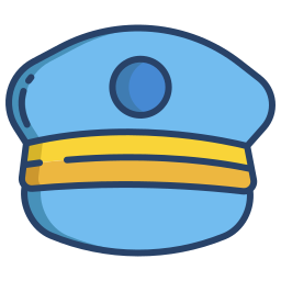 chapéu de piloto Ícone
