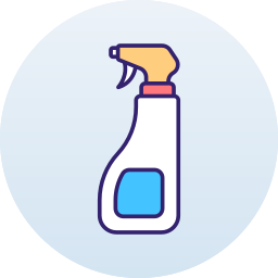 aerosol de limpieza icono