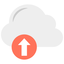 Cloud uploading icon