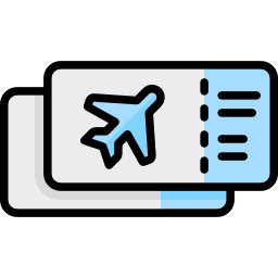 Plane ticket icon