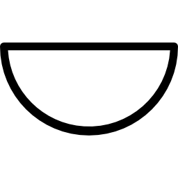 semicerchio icona