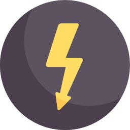 Electricity sign icon