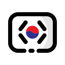 corea del sur icono