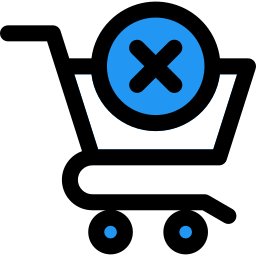 winkelwagen verwijderen icoon