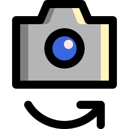 girar cámara icono