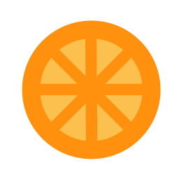 Ломтик апельсина иконка