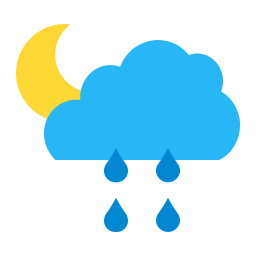 Rainy night icon