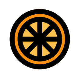 Orange slice icon