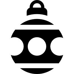 Christmas tree ball icon