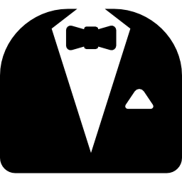 костюм и галстук-бабочка иконка