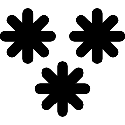 cristales de hielo icono