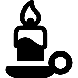 Night candle icon