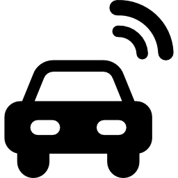 carro com wi-fi Ícone
