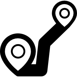 trajektoria nawigacji ikona