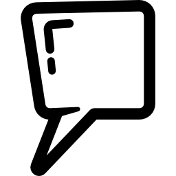 Rectangular speech bubble icon