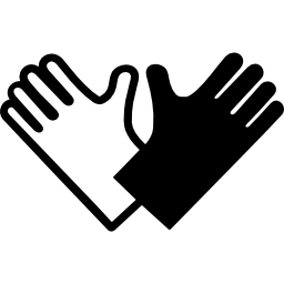 Protective gloves icon