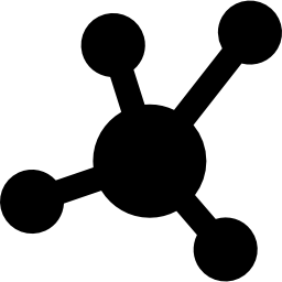 enlace atómico icono