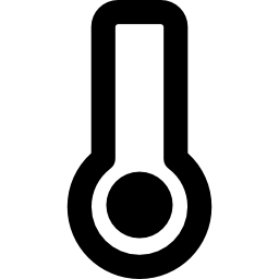Mercury thermometer icon