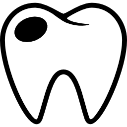 molare con cavità icona