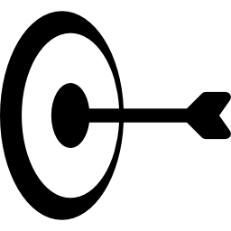 perfektes bullseye-shooting icon