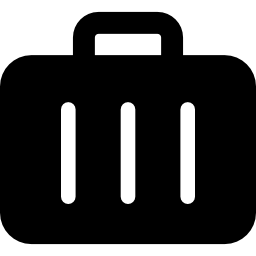 Metal suitcase icon