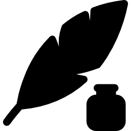 Quill and inkwell icon