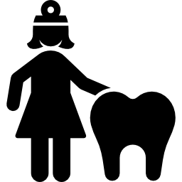 kobieta dentysta ikona