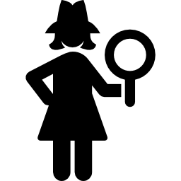 Female detective icon