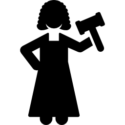 Woman judge icon