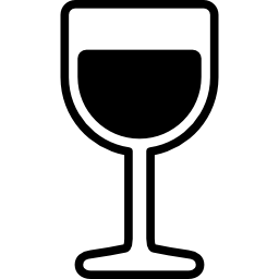bicchiere con vino icona