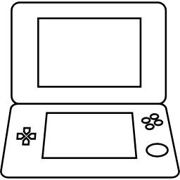 consola de juegos portátil icono