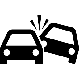 collision de voiture Icône