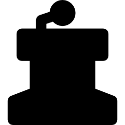 Presentation stand icon