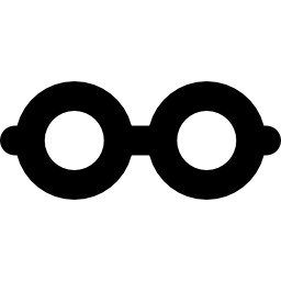 occhiali rotondi icona