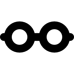 Round glasses icon