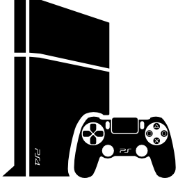 consola de videojuegos con gamepad icono